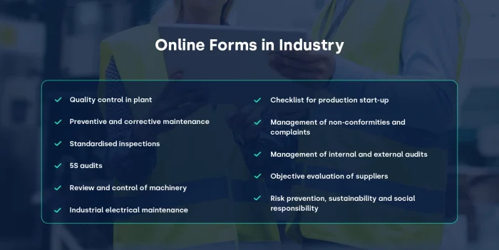 Uses of online forms in industry_FIELDEAS Forms