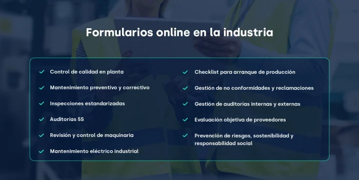 Usos de los formularios online en industria_FIELDEAS Forms