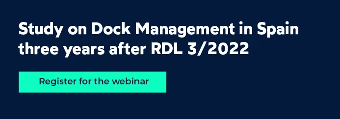 Webinar presenting the study on dock management in Spain by FIELDEAS Track and Trace.