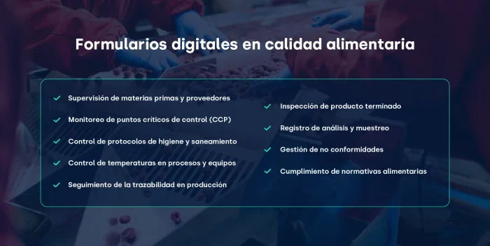 Usos de los formularios digitales en calidad alimentaria_FIELDEAS Forms