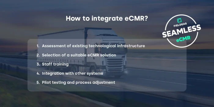 How to integrate an eCMR solution into my company_SeamLesseCMR Fieldeas Track and Trace