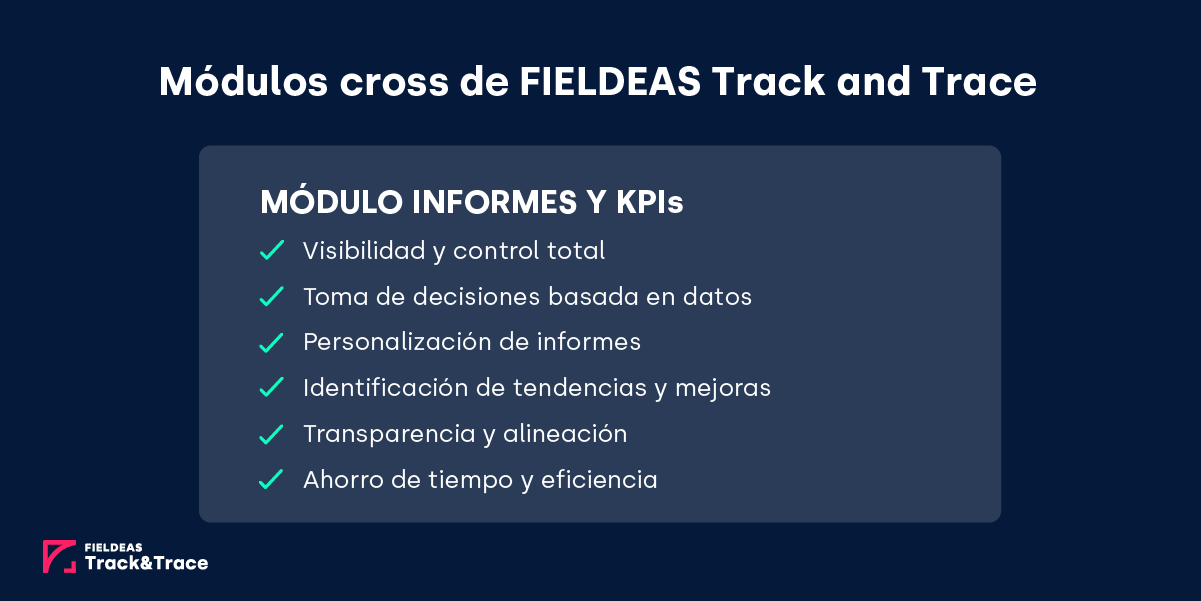 FIELDEAS Track and Trace_Módulo Informes y KPI’s