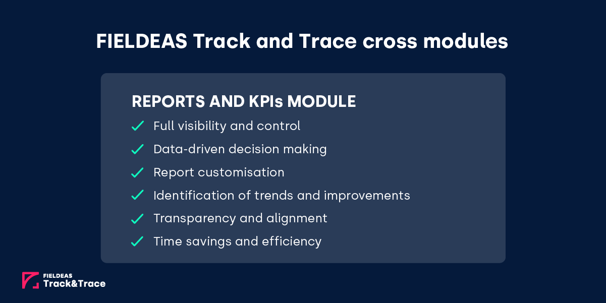 FIELDEAS Track and Trace_Reports and KPI’s Module