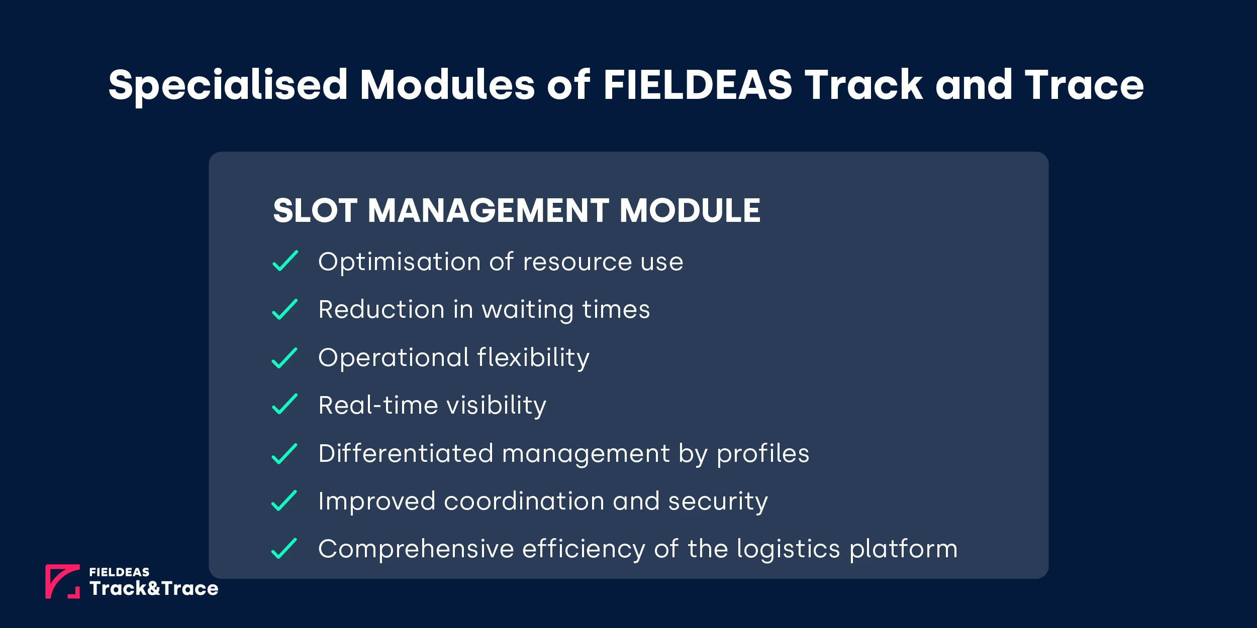 FIELDEAS Track and Trac_Slot Management Module