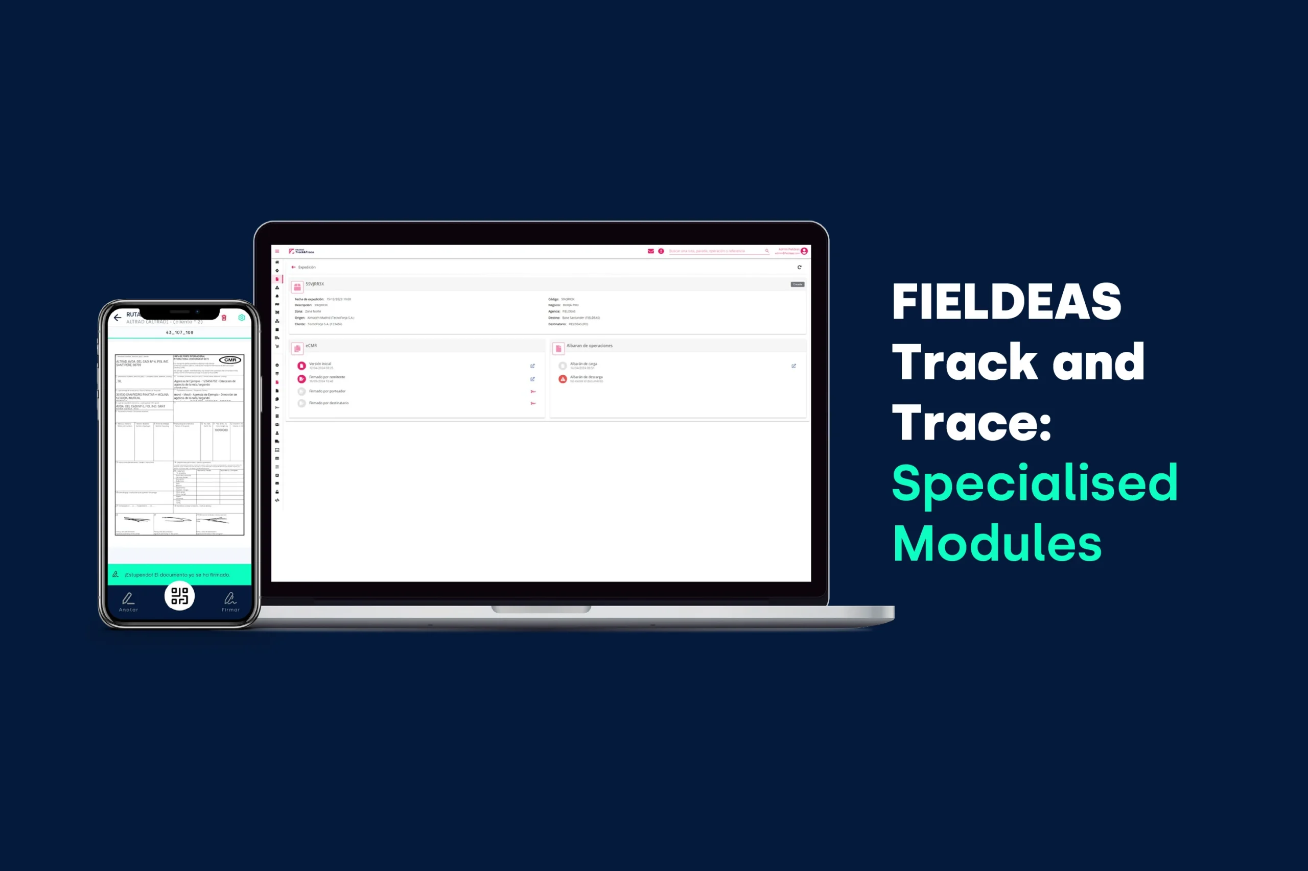 FIELDEAS Track and Trace modular solution – beyond eCMR and dock management