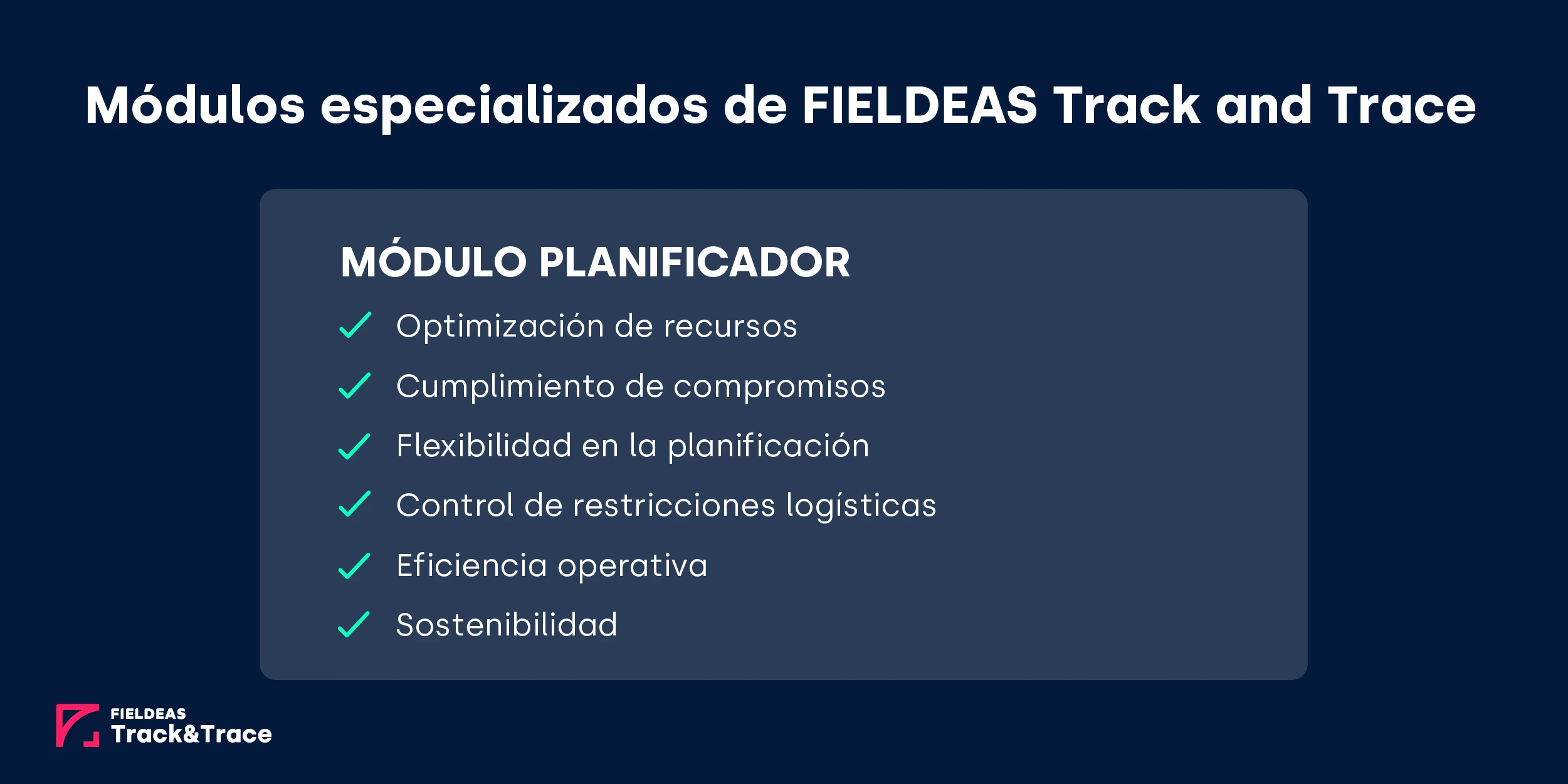 FIELDEAS Track and Trace_Módulo Planificador