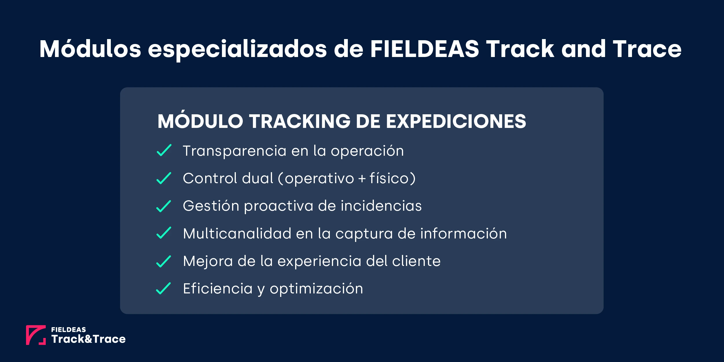 FIELDEAS Track and Trace_Módulo Tracking de expediciones