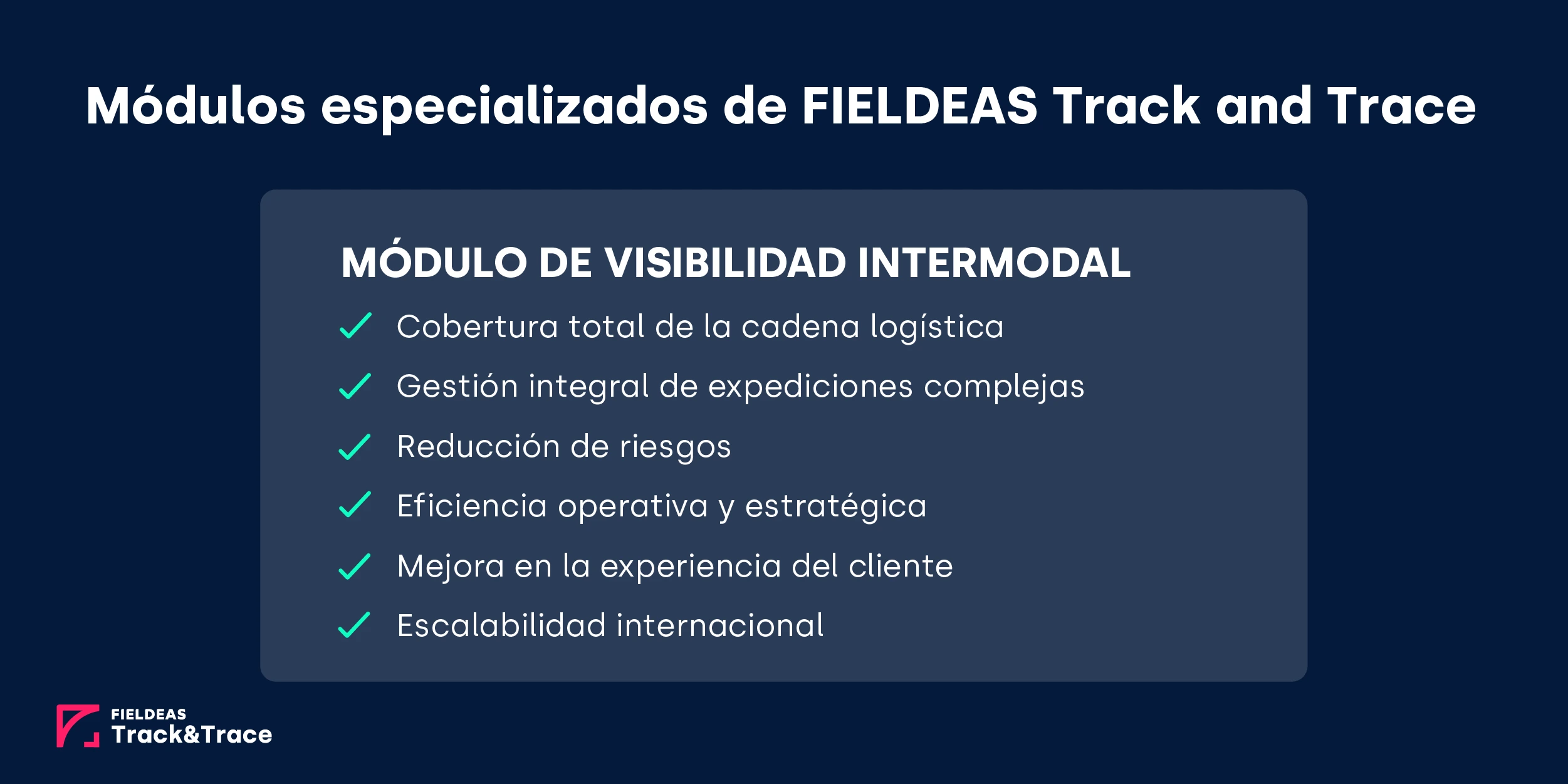 FIELDEAS Track and Trace_Módulo de visibilidad intermodal