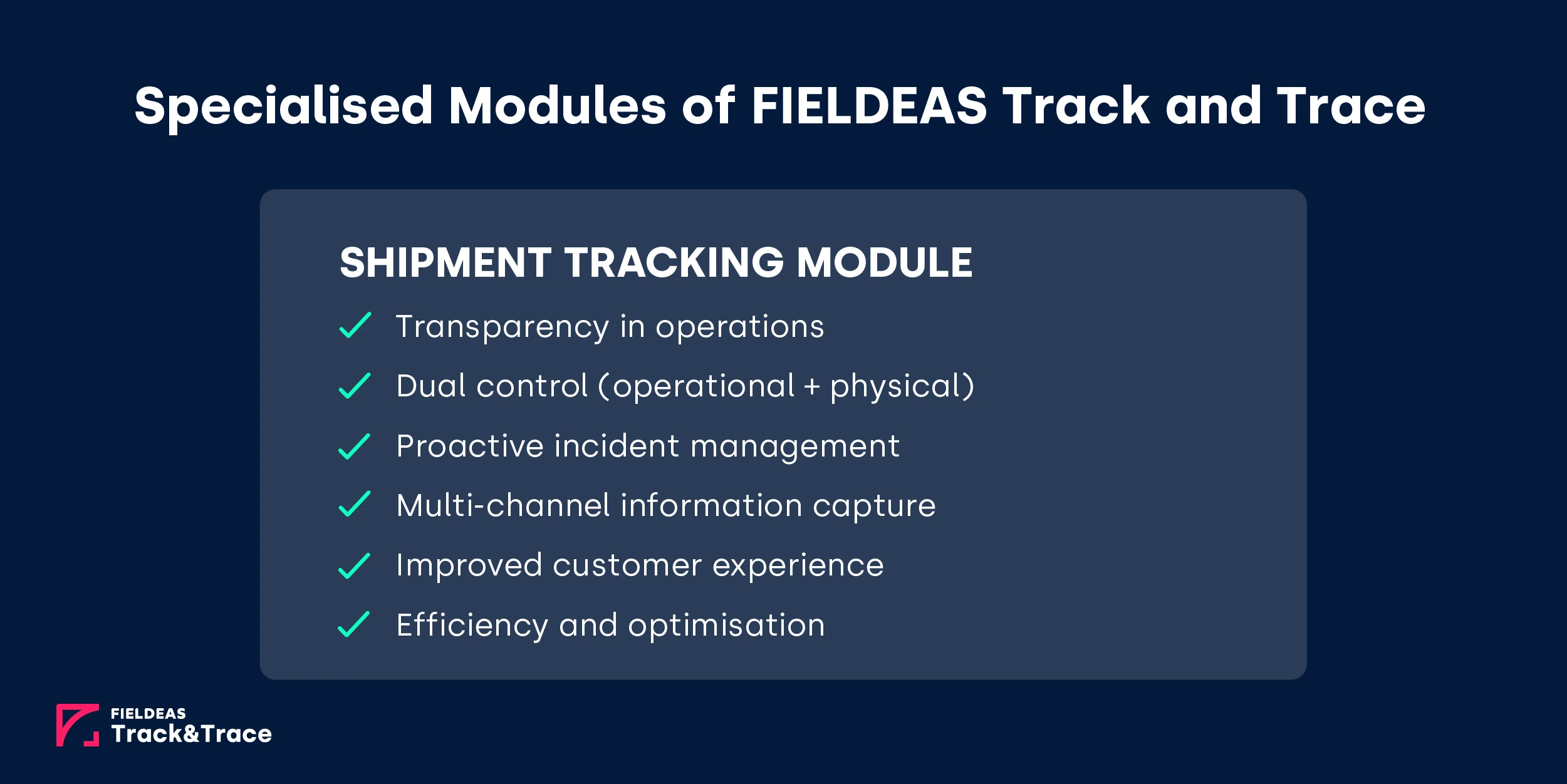 FIELDEAS Track and Trace_Shipment Tracking Module