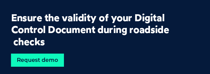 Roadside inspection of the digital transport control document_FIELDEAS Track and Trace